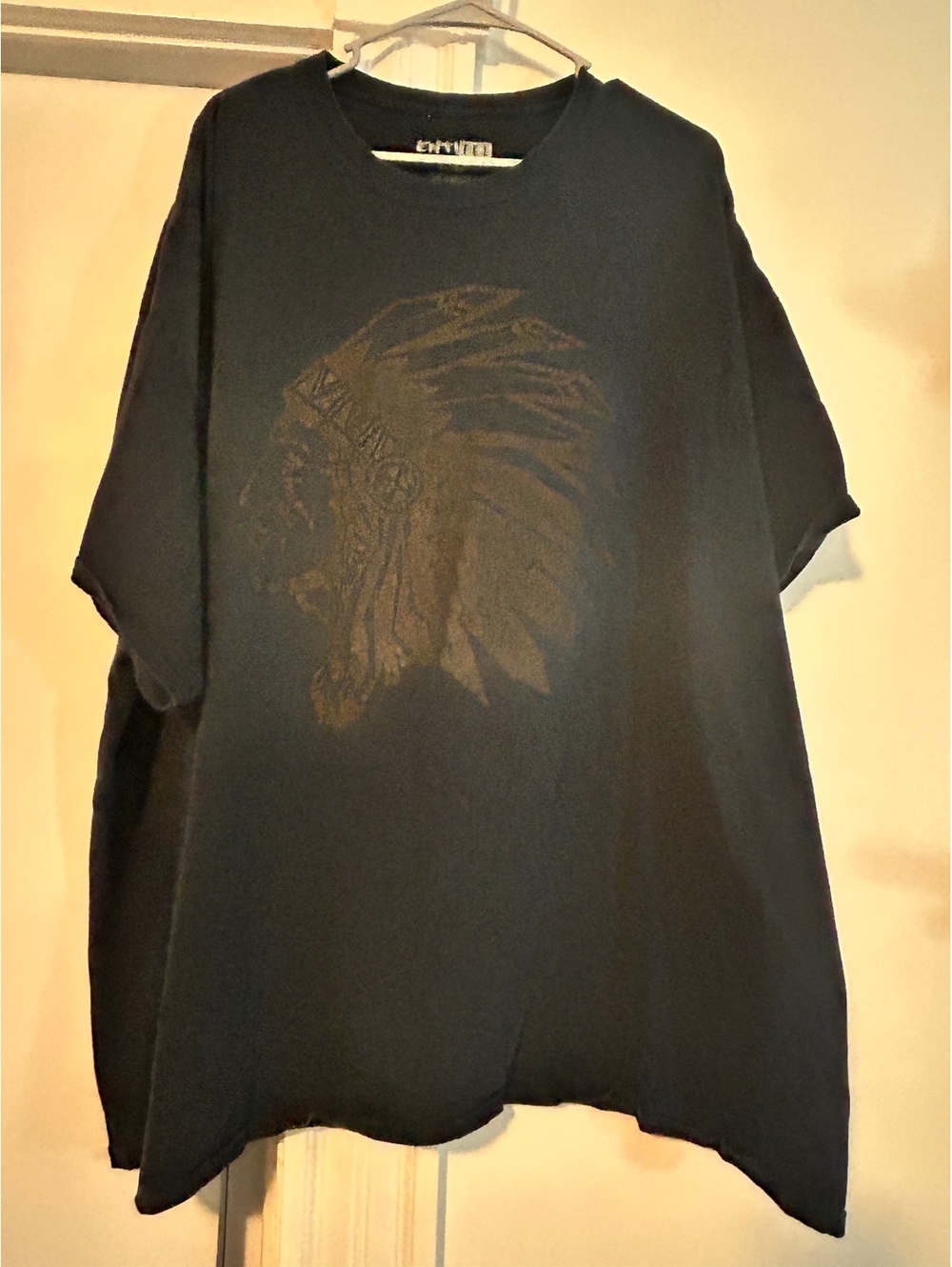 Entitee Brand 4XL Black Graphic T-Shirt with ring of Fire Print